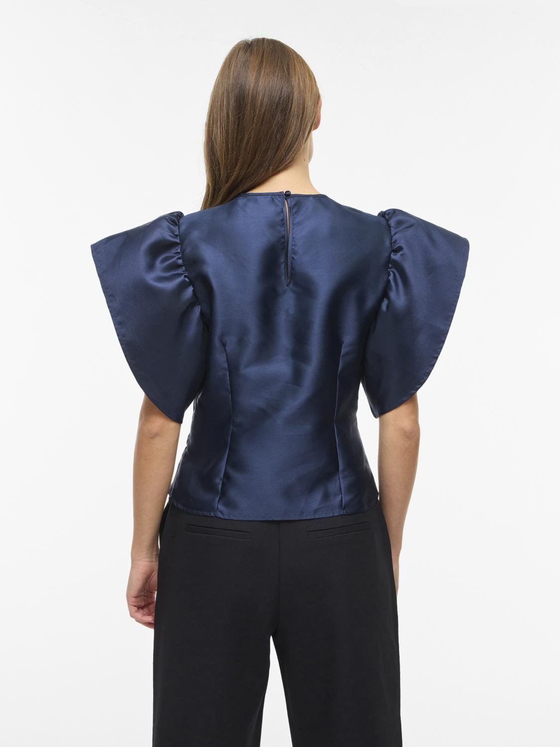 VISHINA T-Shirt - Navy Blazer - VERO MODA & VILA Bergvik